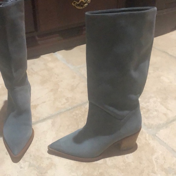 Sam Edelman 7.5 Suede Grey Boots! Worn Once🌹 - Picture 3 of 7